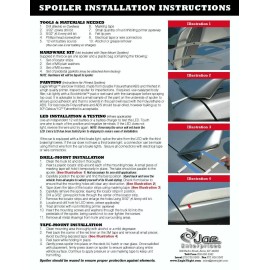 AutoRestylers Factory SI Style 2-Post Unpainted Rear Spoiler Fits 12-15 Honda Civic SI Coupe