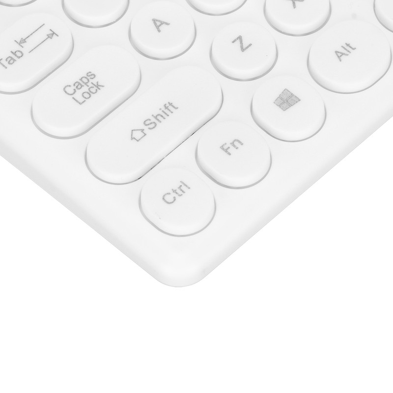 USB Keyboard Wired 78 Keys Ergonomic Design Power Saving Round