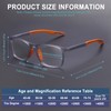 BLOEXCLU 4 Pack Progressive Multifocus Reading Glasses for Men Women