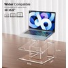 FUCDTEFC Acrylic Laptop Stand for Desk, Laptop Riser for 10-15.6