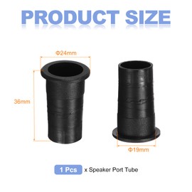 uxcell 19mm x 36mm Speaker Port Tube Subwoofer Tube Bass Woofer Box