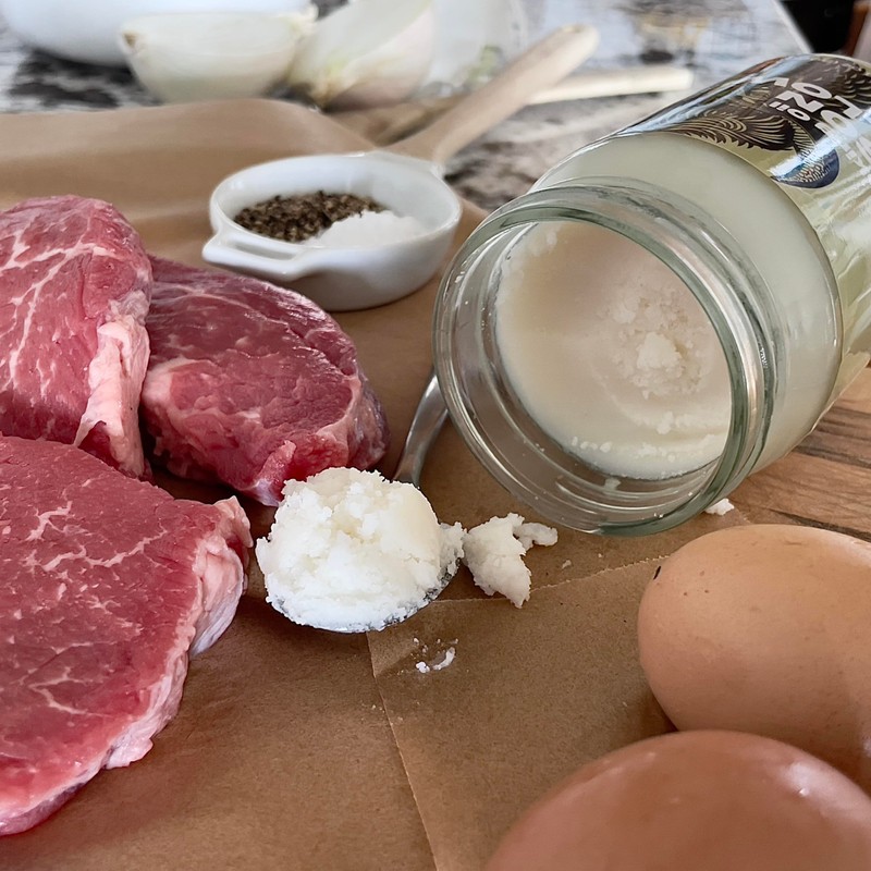 Big Crazy Buffalo Bison Tallow Cooking Oil, For Baking, Frying,