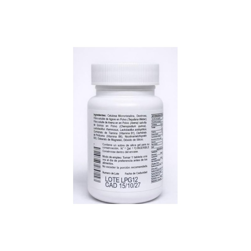 Probióticos 2 Billones, Fibra Soluble, Avena y Quínoa Cápsulas de
