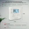 Thermostat for Heat Pump,Programmable Thermostat for House,Single-Stage Systems,2 Heat/1 Cool