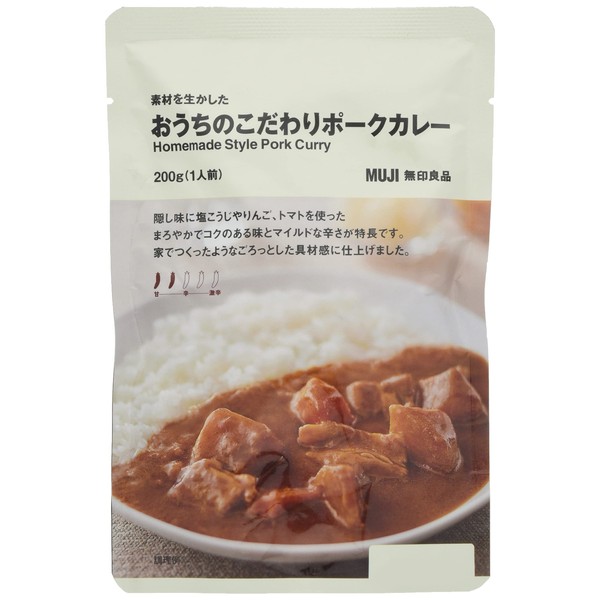 MUJI 12058311 Pork Curry Utilizing Ingredients 7.1 oz (200 g) (1 Serving)