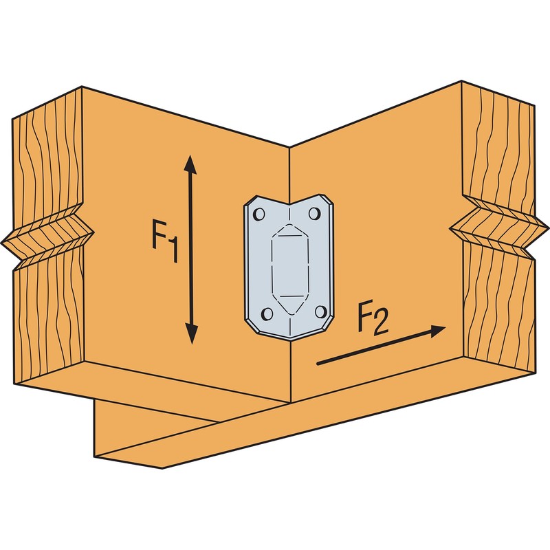 Simpson Strong-Tie GA1 GA 2-3/4 in. 18-Gauge Galvanized Gusset Angle