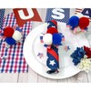 ETIUC 6PCS 4th of July Napkin Rings Patriotic Napkin Rings