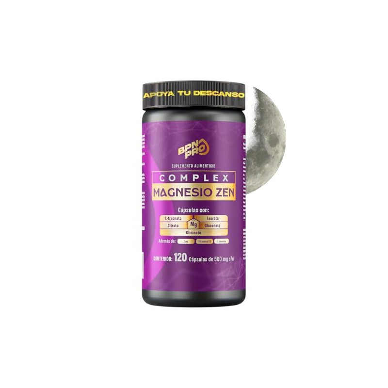 Bpn Pro Magnesio Complex Sueño Relajación Glicinato Citrato Gluconato Treonato