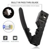 YUPVM Cat5 Cat6 Cat7 Pass Through Crimper for RJ45 RJ12