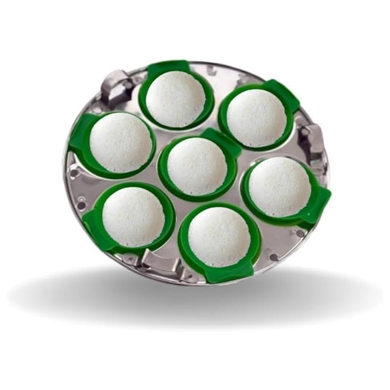Original Silicone Idli Maker-Green(7pc)