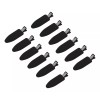 Minihope Clips Para Pelo Minihope, Rígidos, Color Negro, 12 Piezas