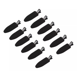 Minihope Clips Para Pelo Minihope, Rígidos, Color Negro, 12 Piezas