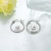 Yorkie Earrings 925 Sterling Silver Yorkie Dog Hoop Earrings Cute