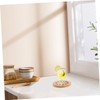 ABOOFAN Bamboo Lotus Root Coaster Set Heat Resistant Wooden Drink