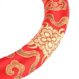 Singing Bowl Cushion, Singing Bowl Cushion, Bols Chantants Coussins Bowl Ring Cushion, Silk Singing Bowl Cushion, Round Meditation Cushion, Singing Bowl Parts, Red or