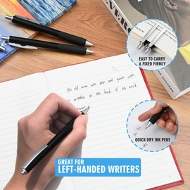 HZDIYAKE Pens Bulk, 50 Black Ink Gel Pens, 0,5mm Fine Tip Pen, Writes Smoothly Without Skipping Ink, Wholesale Retractable Ballpoint Pens for Schools, Offices, Nurses Notes, Office Supplies