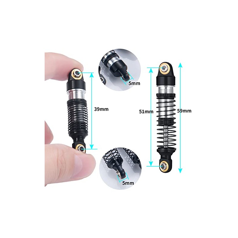 Runup RC Aluminum Alloy Shock Absorber for 1/18 RC Crawler