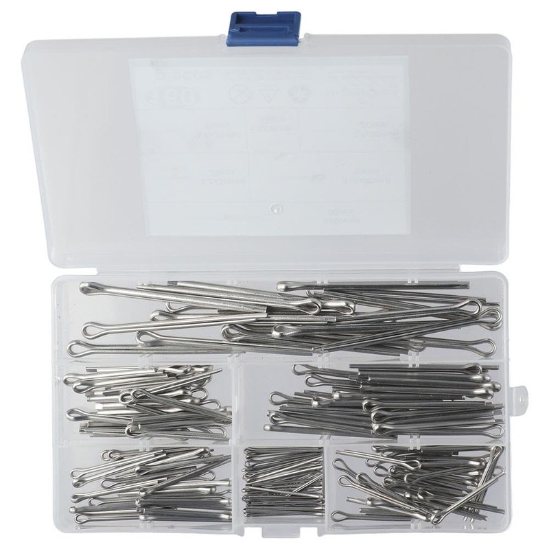 Fudeshe Cotter Pin Assortment 160pcs 304 Stainless Steel GB91 Clevis