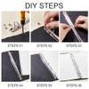 GORGECRAFT Pack of 2 Metal A4 Size 3-Ring 4-Ring Binding