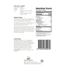 A Blend Above Gumbo Soup Mix, Vegan Friendly, Gumbo Mix, Bayou Gumbo, All Natural, No MSG, No Preservatives, Low Sodium, 6 Servings, Easy to Make, Quick Cooking, Soup Mix, Homemade Delicious Gumbo