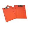 A5 Neon Orange Foldover Clipboard with Pen Holder