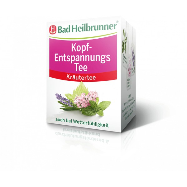 Bad Heilbrunner Head relaxation tea Herbal Herb´s healthy  Made in Germany Tee
