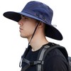 Muryobao - Sombreros de Sol para Hombre, UPF 50+, Impermeable,