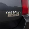 2PCS Old Man Edition Car Badge,3D Emblem Sticker Badge Old
