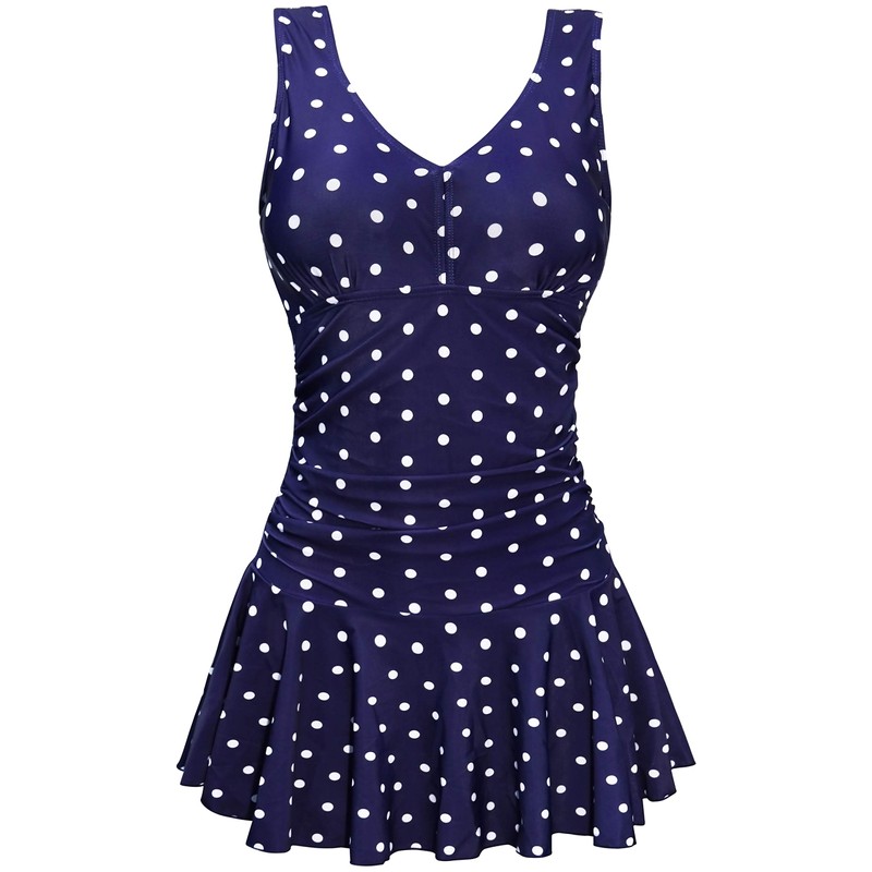 AONTUS - Traje de baño de una pieza para mujer,
