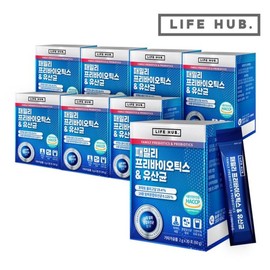 LifeHub 라이프허브 패밀리 프리바이오틱스 유산균 8세트 (2g x 240포) 8개월분 LifeHub Family Prebiotics Probiotics 8 Sets (2g x 240 Packets) 8-Month Supply