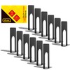 Idena 11110 Metal Bookends in Black, 12 Book Stands in