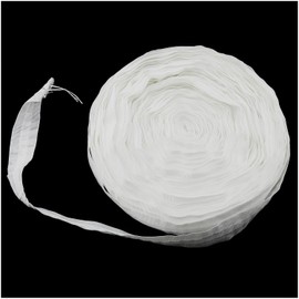 ZZHXSM Curtain Tape, 32 Yards x 1 Inch White, UV Resistant, Strong Toughness, Pull Cords for Installation