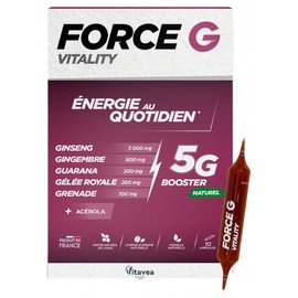 Vitavea Force G Vitality Énergie au Quotidien 10 Ampoules
