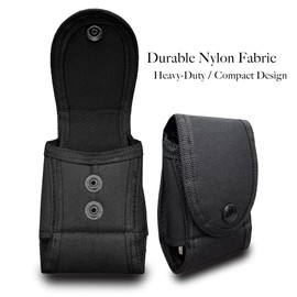 2 Pack Handcuff Case,Tactical Nylon Handcuff Holder Pouch with Belt Loop for Hand Cuffs Law Enforcement/Duty Belt/Security Police-Black