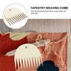 HEALLILY 1 Pc Tapestry Weaving Comb Wood Loom Comb DIY