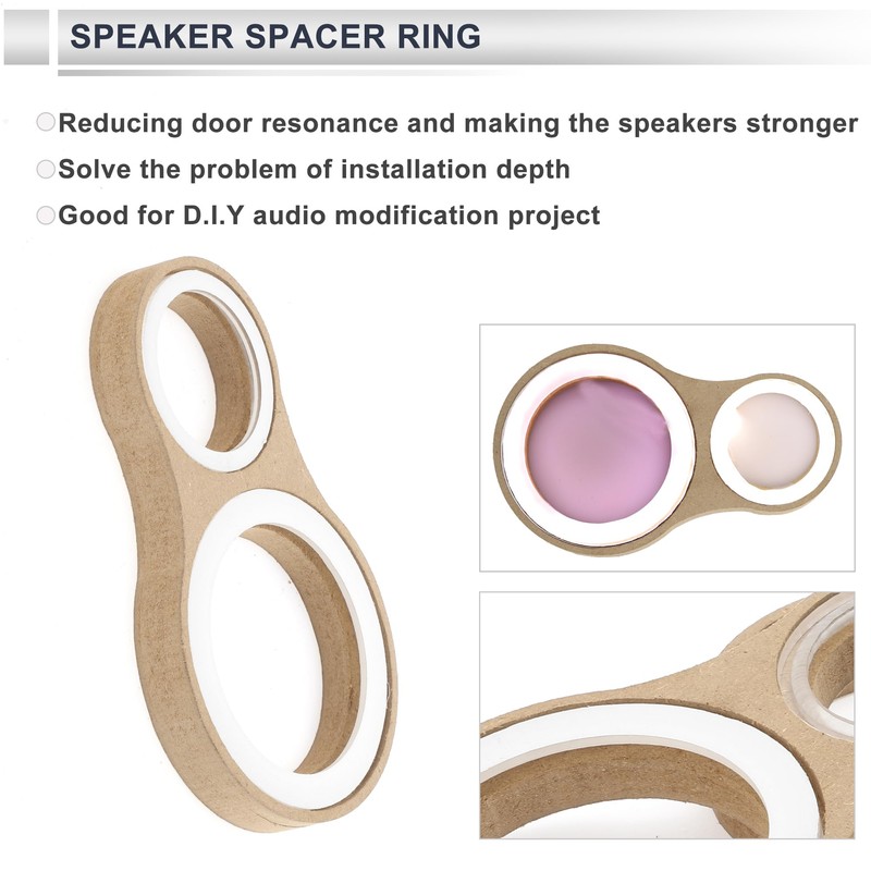 RATCHROLL 2 Set Universal Speaker Spacer Ring Adapter Dual Rings