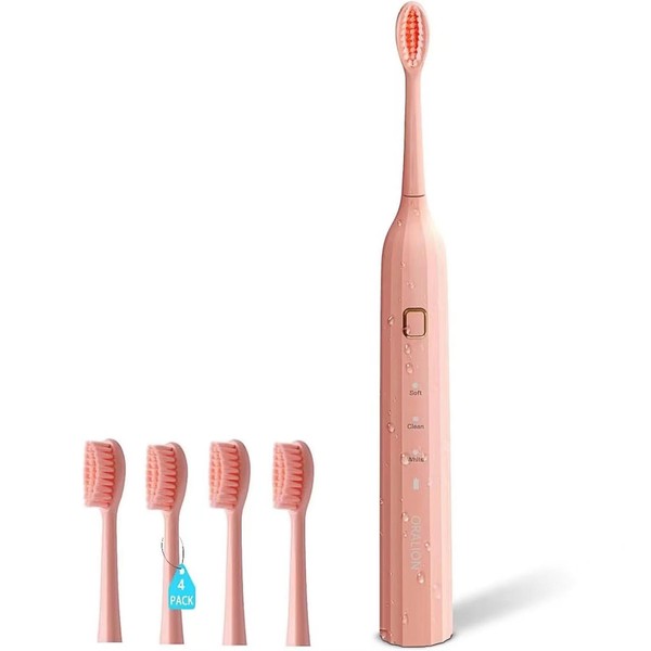 Wiederaufladbare elektrische Zahnbürste, HT9, wasserdicht, 3 Reinigungsmodi mit intelligentem Timer,