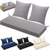 Wenqik 3 Pcs Outdoor Bench Cushion Set 47" x 18"