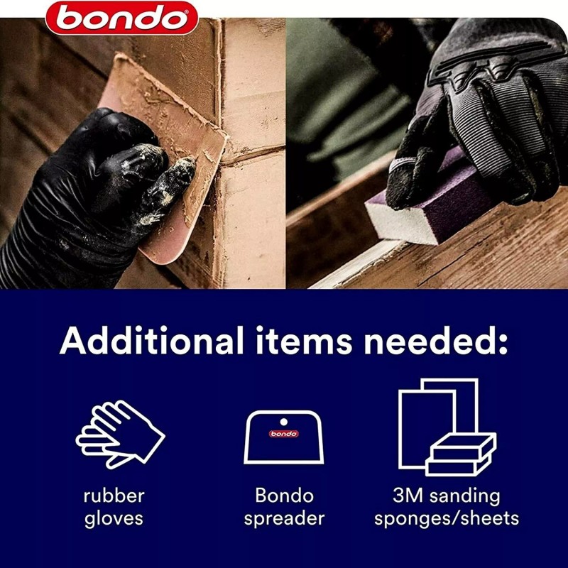 Bondo Home Solutions Wood Filler, Sandable in 15 min, 1.9