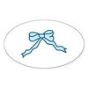 CafePress Ribbon Bow Sticker Oval Car Bumper Sticker