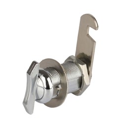 Goodheng Locks Thumb Operated Offset Cam Lock for RV Compartment Camper Storage Door,Non-Locking Replacement Lock,Keyless Knob Turn Furniture Cabinet Lock,Chrome Zinc Alloy (1-1/8 Inch (30mm)-1 Set