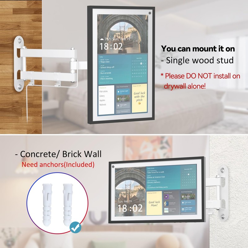 ITSHOM Wall Mount for Echo Show 15, Mounting Bracket for