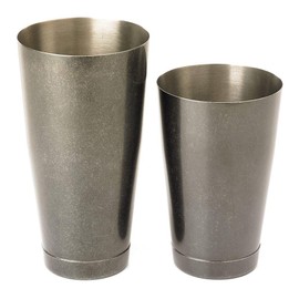 Barfly Cocktail Tin, Set (18 oz and 28 oz), Vintage Black