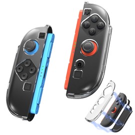 MoKo Switch 2 ジョイコンカバー マグネット スイッチ2 Joy-Conケース 2025 PC 磁性取り付け 持ちやすい ぴったりフィット 取付簡単 保護ケース 耐衝撃 Black