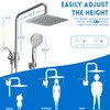 Ryamen Dual Shower Head Combo, 8'' High Pressure Rain Shower