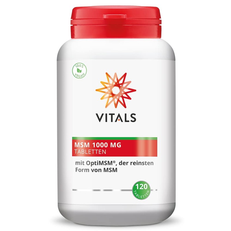 Vitals - MSM 1000mg 120 Tablets with OptiMSM from Bergstrom