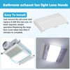 S53740000 Exhaust Fan Light Lens, Bathroom Vent Fan Light Lens