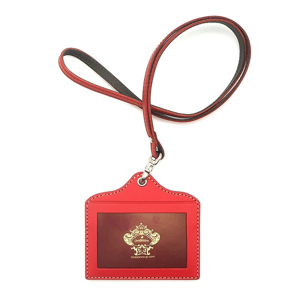 Orobianco ID Case Pass Case Red ORID-010 ID Case Card Holder Card Case