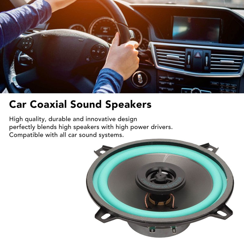 Car Coaxial Speaker Stereo, 100W, 4 Ohm, Medium Range, High