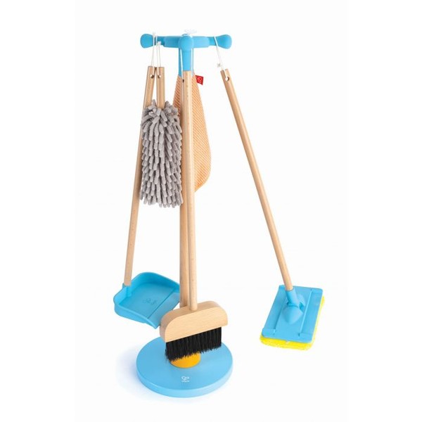 Hape Role Play | Broom & Swiffer Cleaning Stand
